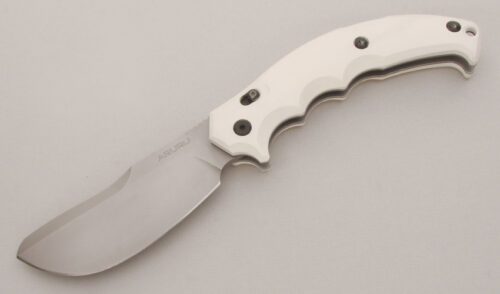 Fox Cutlery 506W Aruru Lockback Folder with White High Pressure Laminate handle material - Obverse Side - Item #KLC13345