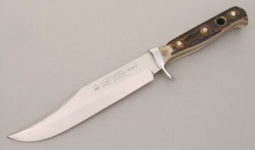 Puma Knives 116396 Original Bowie with Stag Handle Scales handle material - Obverse Side - Item #KLC13347