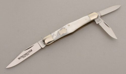 Winchester Knives W 15 3971 Whittler with Mother of Pearl Scales handle material - Obverse Side - Item #KLC13354
