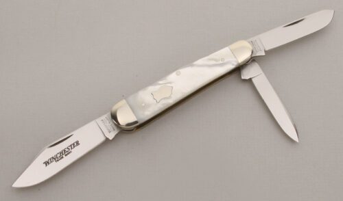 Winchester Knives W15 3904 Whittler with Mother of Pearl handle material - Obverse Side - Item #KLC13355