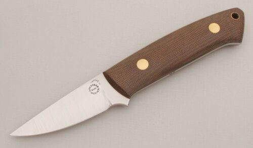 Dozier Knives Hunter with Green Canvas Micarta Scales handle material - Obverse Side - Item #KLC13358