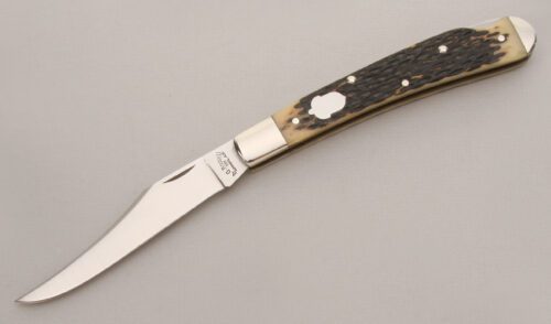 A.G. Russell Grandads Lockback with Jigged Bone Scales handle material - Obverse Side - Item #KLC13364
