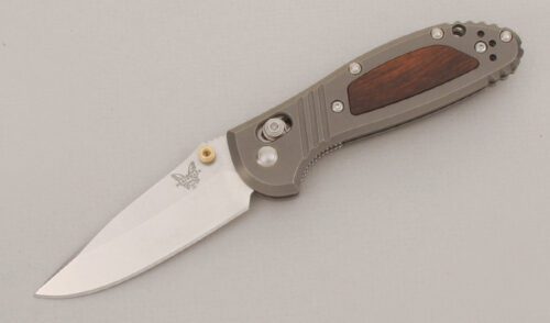 Benchmade Knives 556-1701 Mini Griptilian with Titanium Frame handle material - Obverse Side - Item #KLC13371