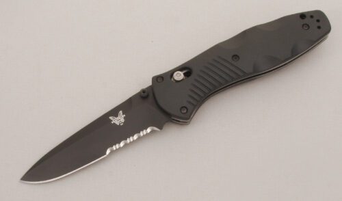 Benchmade Knives 580 Barrage Axis Lock with Valox Handle Scales handle material - Obverse Side - Item #KLC13376