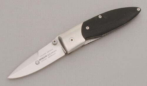 Boker Knives Walker Design with Black Micarta Scales handle material - Obverse Side - Item #KLC13383