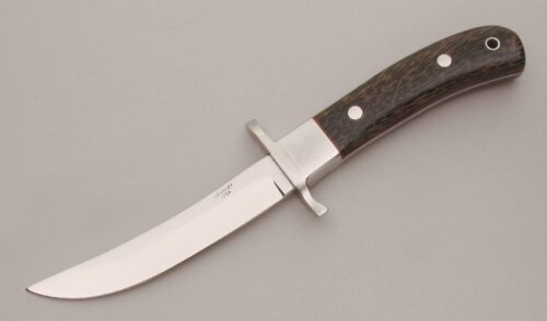 Wayne Hensley Persian Style Fighter with Black Palm Wood Scales handle material - Obverse Side - Item #KLC13408