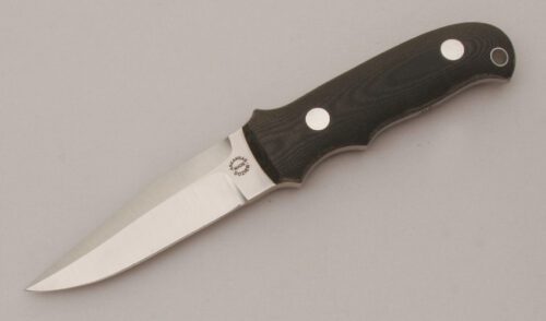 Dozier Knives New York Special with Black Linen Micarta Scales handle material - Obverse Side - Item #KLC13411