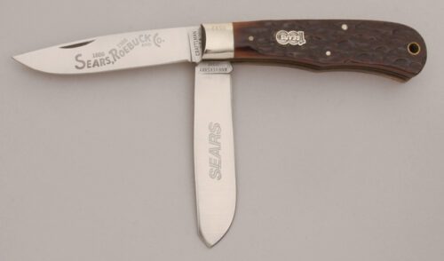 Sears Company Sears 100 Anniversary Trapper with Jigged Bone Scales handle material - Obverse Side - Item #KLC13415