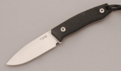 LionSteel M1 with Black Textured G-10 Scales handle material - Obverse Side - Item #KLC13429