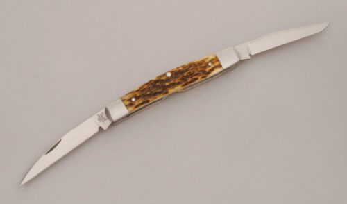 Case Cutlery TB62004AT Tony Bose Muskrat with Antique Bone Scales handle material - Obverse Side - Item #KLC13432