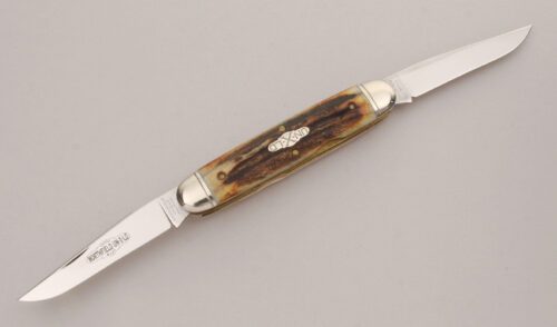 Great Eastern Cutlery 538208M Northfield Muskrat with Stag Handle Scales handle material - Obverse Side - Item #KLC13437