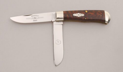Great Eastern Cutlery Model #73EC Scout with Snake Wood Handle Scales handle material - Obverse Side - Item #KLC13439