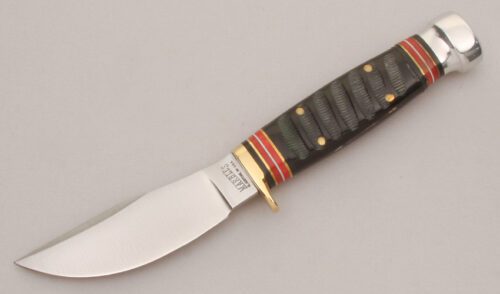 Marble's Knives Fieldcraft with Impala Jigged Buffalo Horn handle material - Obverse Side - Item #KLC13455