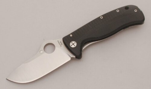 Spyderco Knives SPC181GTIP Lil Lionspy with G-10 & Titanium handle material - Obverse Side - Item #KLC13471