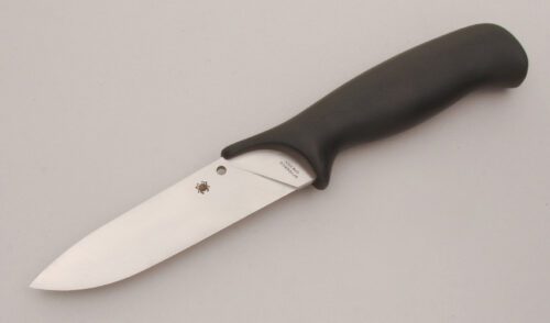 Spyderco Knives FB42GP Thomas Zoomer Knife with Black G-10 Handle handle material - Obverse Side - Item #KLC13478