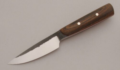 Corey Dunlap EDC Utility with Bocote Wood Handle Scales handle material - Obverse Side - Item #KLC13489