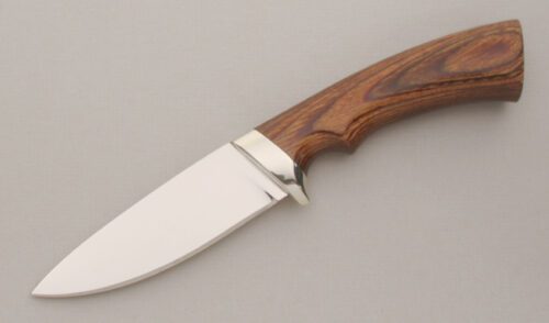 Ithaca Track Knives 191005 Wilderness with Laminated Wood Handle handle material - Obverse Side - Item #KLC13507