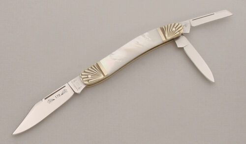 Boker Knives Whittler with Mother of Pearl Scales handle material - Obverse Side - Item #KLC13529