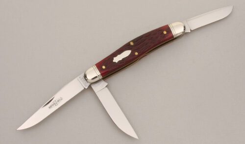 Great Eastern Cutlery 828318 Large Dixie Stockman with Elderberry Jigged Bone Scales handle material - Obverse Side - Item #KLC13552