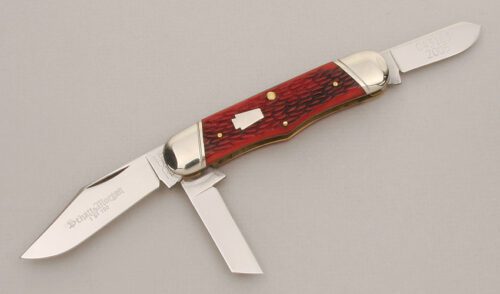 Schatt & Morgan 043163 Rail Splitter with Crimson Bone Scales handle material - Obverse Side - Item #KLC13554
