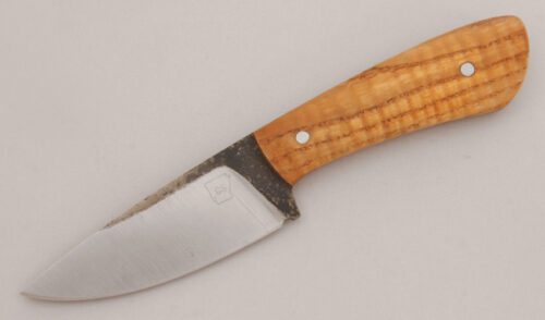 Cass Stanford Hunter with Curly Ash Wood Scales handle material - Obverse Side - Item #KLC13563