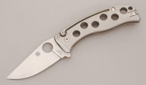Spyderco Knives C192TIP "PITS" Slip Joint with Titanium Scales handle material - Obverse Side - Item #KLC13565