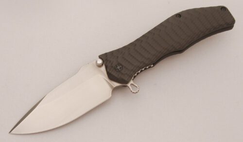 HTM Knives Darrel Ralph Gun Hammer with Dark Gray Aluminum Scales handle material - Obverse Side - Item #KLC13574