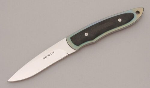 Seki-Cut Model 160 Hunter with Titanium & Carbon Fiber Scales handle material - Obverse Side - Item #KLC13600