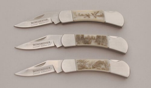 Winchester Knives 2007 LTD Edition Lockback Set with N/A handle material - Obverse Side - Item #KLC13640