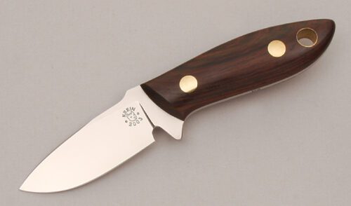 Tom Krein Small Hunter with Cocobolo Wood Handle Scales handle material - Obverse Side - Item #KLC13646