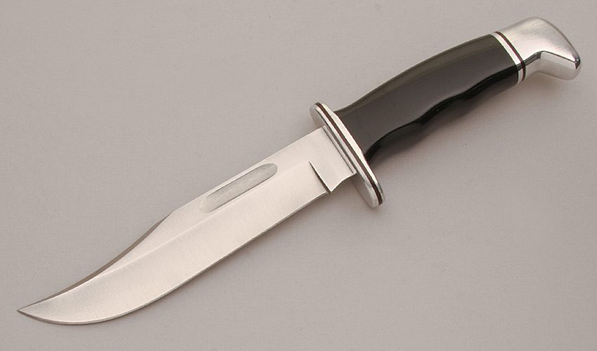 Buck Knives Model 119 with Black Phenolic Handle handle material - Obverse Side - Item #KLC13650