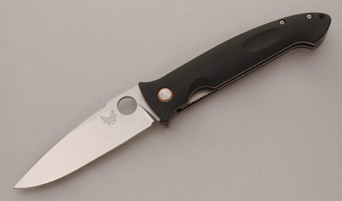 Benchmade Knives 740 DeJavoo Linerlock with Black G-10 Scales handle material - Obverse Side - Item #KLC13673