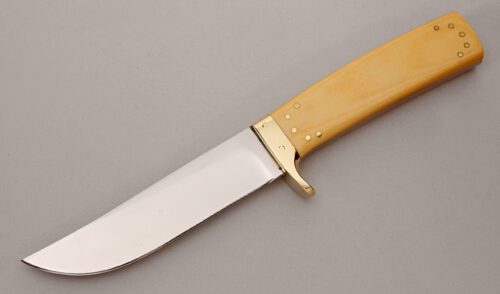 Art Wiman Hunter with Ivory Micarta Handle Scales handle material - Obverse Side - Item #KLC13688