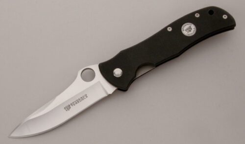 Spyderco Knives C55 Terzuola Starmate with Black G-10 Scales handle material - Obverse Side - Item #KLC13703