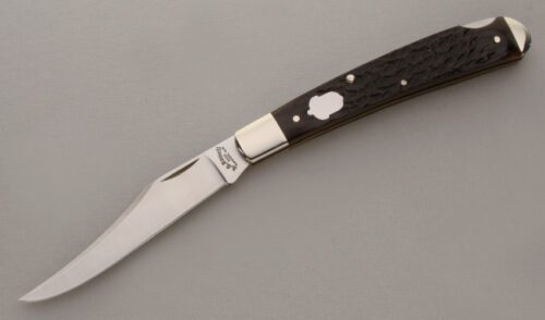 A.G. Russell Grandads Lockback with Jigged Bone Scales handle material - Obverse Side - Item #KLC13730