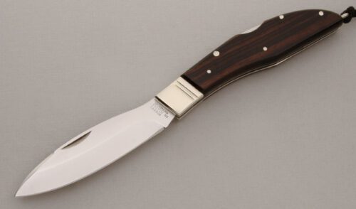 Grohmann Knives #300 Lockback Folder with Rosewood Handle Scales handle material - Obverse Side - Item #KLC13732