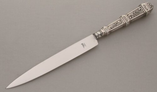 Inox Gaucho with Cast Pewter Handle handle material - Obverse Side - Item #KLC13740