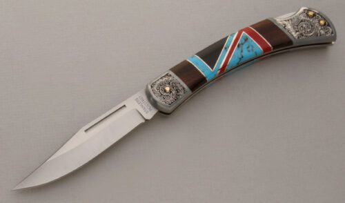 Unknown Maker Customized Lockback Folder with Ironwood