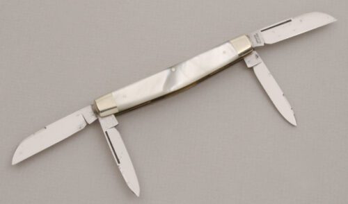 Hen & Rooster Congress with Mother of Pearl Scales handle material - Obverse Side - Item #KLC13753