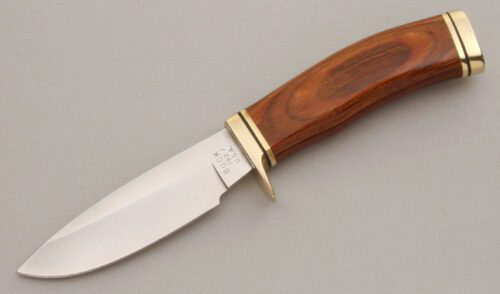 Buck Knives 192 Vanguard with Rosewood Handle handle material - Obverse Side - Item #KLC13760