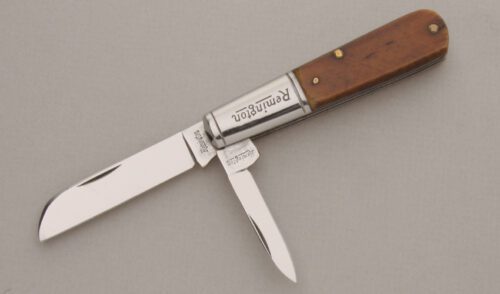 Remington Knives Barlow with Sawcut Bone Scales handle material - Obverse Side - Item #KLC13801