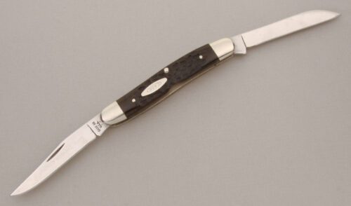 Case Cutlery Hawbaker's Special Muskrat with Brown Jigged Bone Scales handle material - Obverse Side - Item #KLC13804