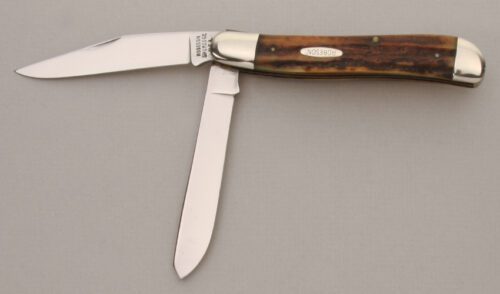 Robeson Knives 522482 Shuredge Trapper with Stag Handle Scales handle material - Obverse Side - Item #KLC13805