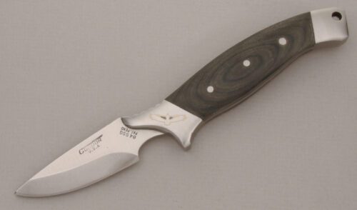 Condor Knives Model 84 SSG Small Game & Camp with Gray Linen Micarta Scales handle material - Obverse Side - Item #KLC13829
