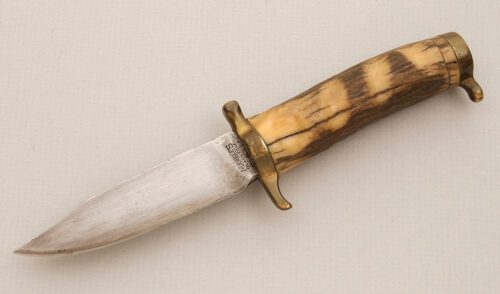 Marble's Knives Hunter with Stag Handle handle material - Obverse Side - Item #KLC13856