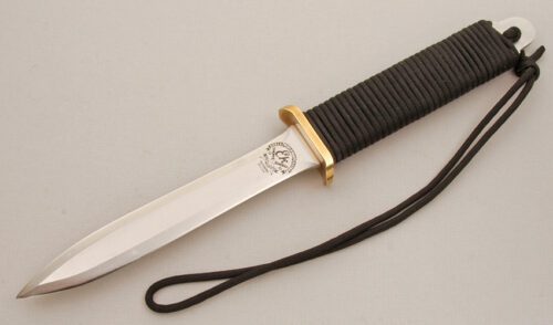 Ek Knives Commando with Black Cord Wrapped Tang handle material - Obverse Side - Item #KLC13881