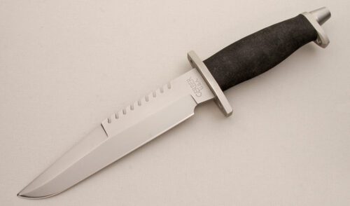 Gerber Knives BMF with Non Skid Handle handle material - Obverse Side - Item #KLC13884