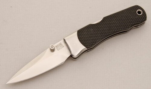 Sog Knives Sogwinder 1 with Checkered Kraton Scales handle material - Obverse Side - Item #KLC13886