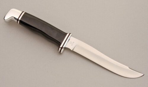 Buck Knives Model 105 Pathfinder with Black Phenolic Handle handle material - Obverse Side - Item #KLC13909