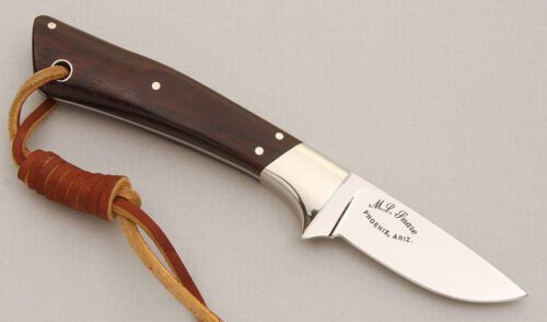 Michael L. Snare Small Hunter with Cocobolo Wood Handle Scales handle material - Obverse Side - Item #KLC13929